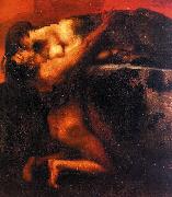 Franz von Stuck The Kiss of the Sphinx USA oil painting artist